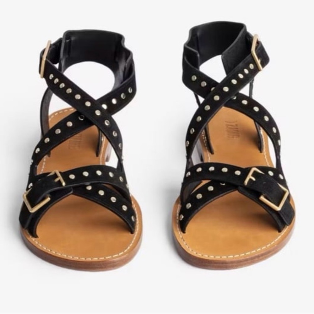 NIB Zadig & Voltaire Women's Cecilia Caprese Suede + Studs (37) US 6.  $498